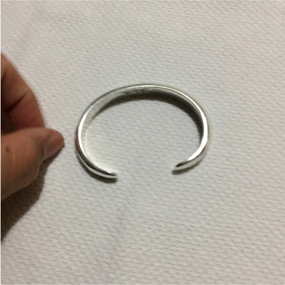 BOTIQUE SMALL STERLING CUFF BRACELET COLOR BLUE GREEN - Picture 4 of 14